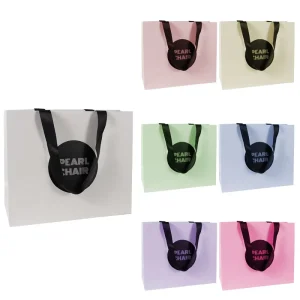 Vibrant Custom Art Paper Shopping Bags for Clothing & Shoes Recyclable Luxury Packaging with Custom Logo