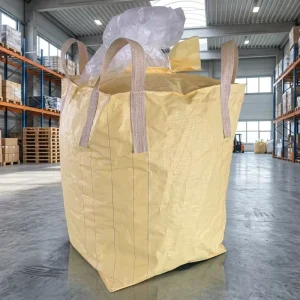 Virgin PP Tubular Barrel Bulk Bag Filling and Discharge Spout Single Point Crane Lift FIBC Jumbo Bag for Silica Sand Mining