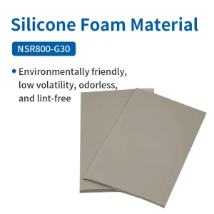 WAVE VECTOR NSR G30 Eco friendly Liquid Silicone Foam Sheet Heat Resistant Shock absorbing Sponge Rubber Roll Gasket Sealing
