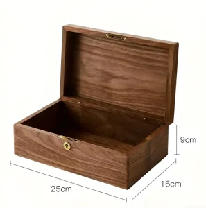 Walnut Wooden Jewelry Organizer Box With Lock Walnut Handmade Walnut Wooden Keepsake Photo Jewelry Ring Wedding Gift Box