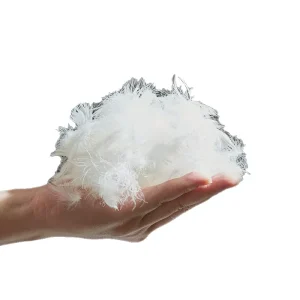 Washed White Goose Flake Filling High Fluffy Sofa Throw Pillow Insert Down 2-4 cm Stuffing Resilient Custom