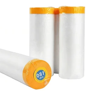 Washi Paper Tape PE Rubber Adhesive 20m Transparent Masking Film for Furniture Protection and Painting