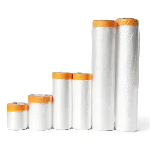 Washi Paper and PE Single Sided Pressure Sensitive Rubber Adhesive Automotive Dustproof Masking Film Tape