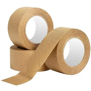 Water Activated Tape Brown with Reinforced Fiberglass Backing Brown Kraft Paper Packaging Roll for Moving Boxes