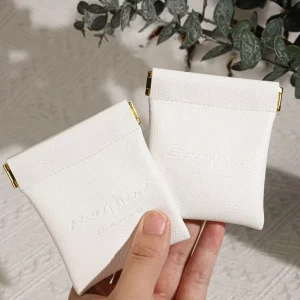 Waterproof Custom Logo Pu Leather Bags Coin Pattern Storage Dust Bags for Lipstick Jewelry Perfume Data Cable Earphone