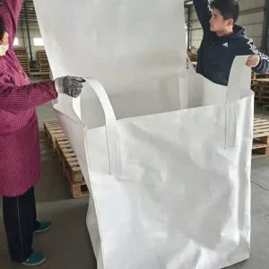 Waterproof Durable Loop equipped Open Top FIBC Bag Wear Resistant Large Capacity Jumbo Sack