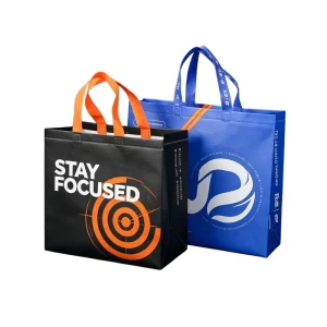 Waterproof Non Woven Shopping Bag Laminated Reusable Foldable Grocery Bag for Retail Store
