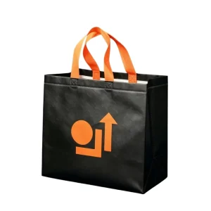 Waterproof Non Woven Tote Bag Laminated Reusable Shopping Bag with Custom Logo for Retail Shop