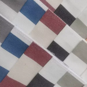 Waterproof Olefin Fabric for Outdoor Sofa Chair Cushion Classic Stripe Easy Clean Low Maintenance Woven Plain Dyed