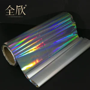 Waterproof Solvent Laser Holographic PET Plastic Film Sticker Self Adhesive for Color Printing and Advertising Engraving