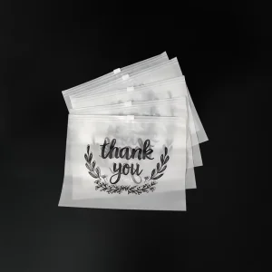 Waterproof Zipper Bag with Print logo Personalized Ziplock Recyclable HDPE PE Material Pouch Bags for Packaging