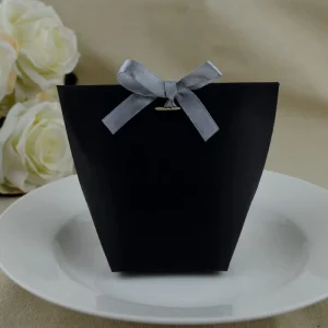 Wedding Decorations Gift Box Bag with Handle Foldable DIY Wedding Kraft Paper Candy Chocolate Perfume Packaging