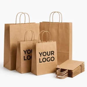 Wedding Favor Cosmetic Packaging Bag Eco Friendly Customized Packaging Paper Gift Promotional Bag Paper Shopping Bag Sac Femme