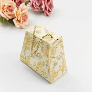Wedding Paper Packaging Bag Custom Printed Logo Candy Cookie Snack Fashion Luxury Paper Gift Bag