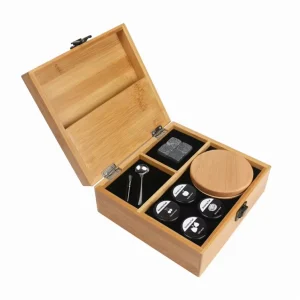 Whiskey Smoker with Torch 4 Kinds Wood Chips Smoke Infuser Cold Smoker for Lover Gift in Bamboo Box