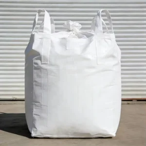 White Breathable FIBC Big Bag Detachable Inner Liner PP Flat Bottom 1-2 Ton Capacity Easy Clean Reusable Prevent Contamination