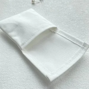 White Canvas Recycled Cotton Envelope Cosmetic Bag Cotton Handbag Packaging Pouches Canvas Envelope Dust Bag