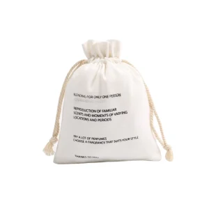 White Cotton Dust Bag for Handbags and Shoes