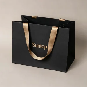 White Custom Printed Brand Logo Design Promotion Luxury Clothing Retail Gift Shopping Paper Bag for Clothing Shoes