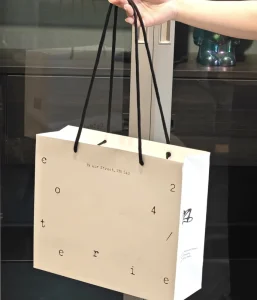 White High Quality Paper Bag with Strong Handle Custom Color and Logo for Shopping