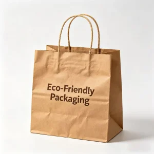 White Paper Bag Paper Shopping Bags With Your Own Logo