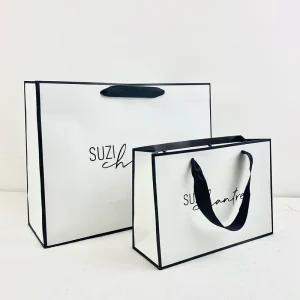 White Paper Bags for Retail Packaging and Party Favors