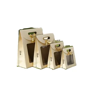 White Paper Custom Made Recyclable Reusable Paper Bags Design Lamination Ribbon Accessories Magnetic Closure Custom Logo