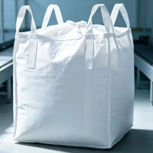 White Portable Jumbo Bulk Bag Jiuru Brand 1 2 Ton for Factory Internal Circulation