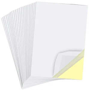 White Transparent Self Adhesive PVC Film PVC Self Adhesive Label in Sheets or Rolls
