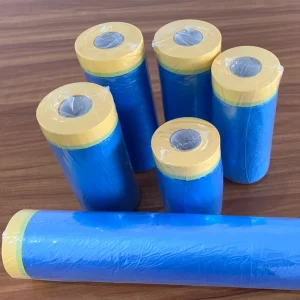 White and Blue Mask Film Protective Film Masking Tape Pre Taped Masking Film Plastic Covering for Auto Painting