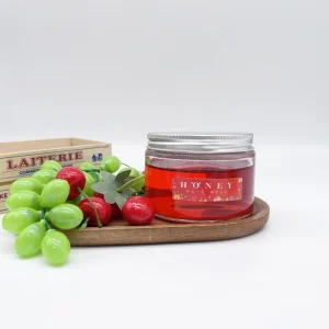 Wide Mouth 230ml Transparent Glass Jar for Hair Care Product Pomade with Lid
