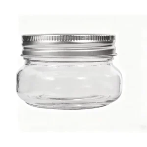 Wide Mouth Decoration Bottles 5oz Food Grade Coffee Tea Sugar Use Storage Jars Glass Mason Jar with Metal Screw Lids