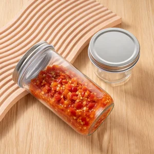 Wide Mouth Kitchen Sealed Glass Food Container Glass Jar with Lid