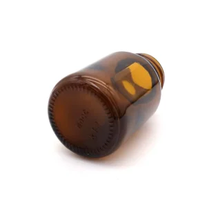 Wide Mouth Medicine Glass Bottle With Plastic Cap