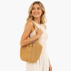 Women’s Hand Crochet Cotton Tote Bag Geometric Pattern Eco friendly Winter Fashion Bohemian Summer Daily Shopping