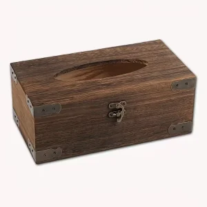 Wood Craft Tissue Boxes for Living Room Dining Room Bedroom Desktop Tissue Storage and Home Decor Wooden Tissue Box