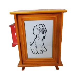 Wooden Bone Ash Box with Photo Frame Pet Death Commemoration Cat and Dog Usable Items Storage Wooden Box Small House