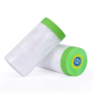 ZB Green Cloth Duct Tape Rubber PE Single Sided Low Noise Transparent Masking Film 20m 7um Furniture Protection