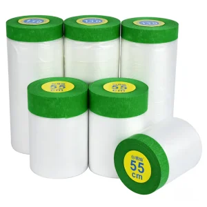 ZL Green Single Sided Pressure Sensitive Transparent Masking Film 20m for Car Painting