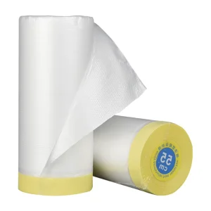 ZM Single Sided Pressure Sensitive Adhesive Rubber Crepe Paper Tape Transparent Masking Film for Automotive Painting