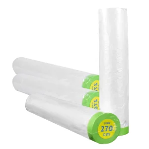 ZR Low Tack Rubber Pressure Sensitive Single Sided PE Automotive Paint Protection Masking Film