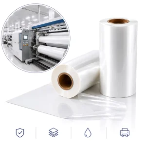 Zero Primer High Gloss BOPP Film 300m Length for Paper Lamination & Book Cover Making