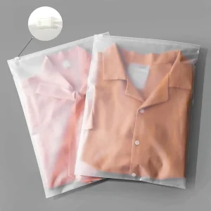Ziplock Plastic Clothes Packaging Bags, Clear Transparent Small Zip Lock Bags, Reusable Bags with Zipper