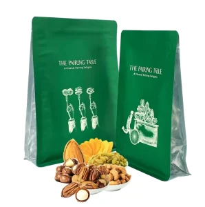 Zipper Lock Stand up Bag Reusable Food Snacks Dry Fruit Nut Packaging Bag Plastic Packaging Aluminum Foil Bag