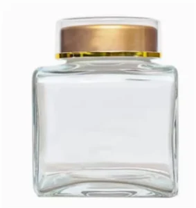square glass jars for honey jam and kitchen storage transparent glass jars with lids suitable for pickles